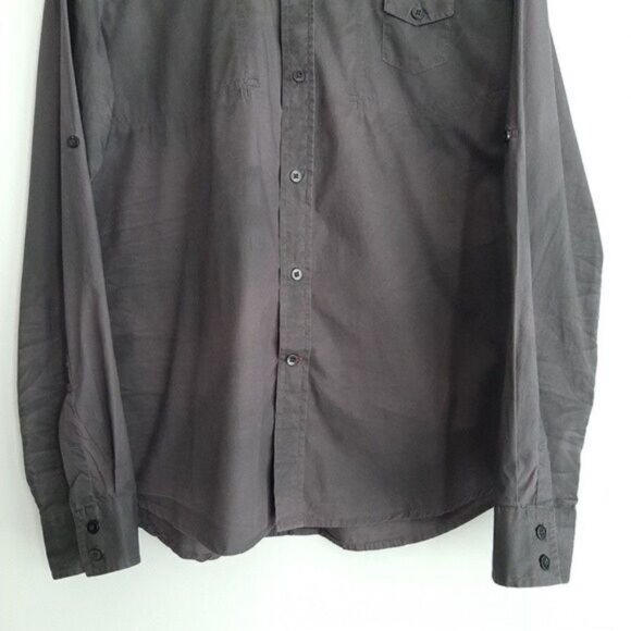 GUESS | Button Down Casual Shirt Utility Roll-up Sleeve Men's Sz XL - Picture 4 of 12